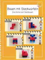 Vorschau - Fördermaterial/Inklusion - Bauen mit Steckwürfeln Kartei - Deckblatt