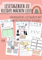 Vorschau - Unterrichtsreihen - Lesetagebuch: Novelle Kleider machen Leute (G. Keller) - Deckblatt