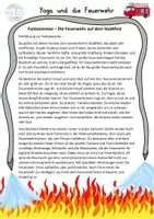Vorschau - Aufgabenkarten - Fantasiereise - Die Feuerwehr auf dem Stadtfest - Seite 1