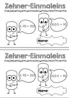 Vorschau - Arbeitsblätter - Materialpaket: Das Zehner-Einmaleins - Seite 3