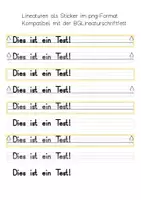 Vorschau - selbst erstellte Cliparts/Grafiken - Schriftarten - Lineaturschrift und Lineaturen für Klasse 1 Font zur kommerziellen Nutzung - Seite 3