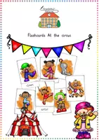 Vorschau - Bildkarten - At the circus: Bild- und Wortkarten / Flashcards (Wortschatz) - Englisch - Kl. 3/4 - Deckblatt