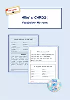 Vorschau - Arbeitsblätter - Allie´s cards English Vocabulary My room - Deckblatt