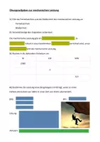 Vorschau - Arbeitsblätter - Aufgaben zur mechanischen Leistung - Deckblatt