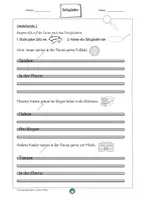 Vorschau - Arbeitsblätter - Satzglieder Klasse 3: Umstellprobe, Subjekt & Prädikat üben Deutsch - Seite 2