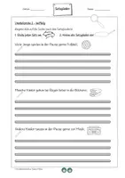Vorschau - Arbeitsblätter - Satzglieder Klasse 3: Umstellprobe, Subjekt & Prädikat üben Deutsch - Seite 3