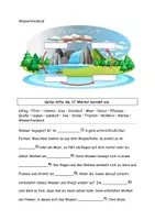 Vorschau - Arbeitsblätter - Der Wasserkreislauf Grafik Aufgaben Lösungen - Seite 2