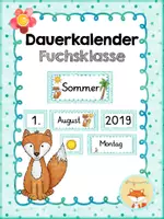 Vorschau - Poster - Dauerkalender - Fuchsklasse - Deckblatt