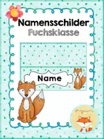 Vorschau - Anderer Materialtyp - Namensschilder - Fuchsklasse - Deckblatt