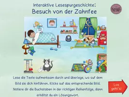 Vorschau - Arbeitsblätter - Lesespur: Besuch von der Zahnfee interaktiv + Papierform - Seite 3