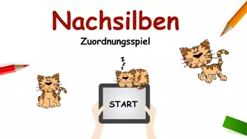 Vorschau - Spiele - Nachsilben und Wortveränderungen Arbeitsheft und Spiel - Deckblatt