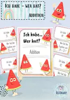 Vorschau - Spiele - Mathespiel: Ich habe... wer hat? Addition - Deckblatt