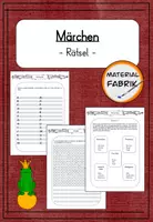 Vorschau - Arbeitsblätter - Rätsel zum Thema "Märchen" - Deckblatt