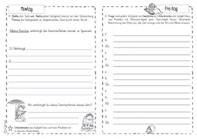 Vorschau - Arbeitsblätter - Satz des Tages ein Wochenheft 2 Frau Minimin - Deckblatt