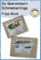 Vorschau - Arbeitsblätter - Flippbook - so überwintern Schmetterlinge - Deckblatt