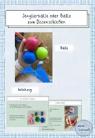 Vorschau - Mal- und Bastelvorlagen - Jonglierbälle oder Bälle fürs Dosenschießen - Deckblatt