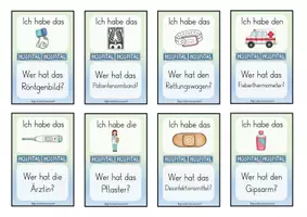 Vorschau - Spiele - Lesespiel Medizin - Ich habe...wer hat...? 2/3 Klasse - Seite 2