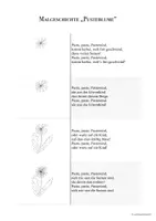 Vorschau - Mal- und Bastelvorlagen - Malgeschichte / rhythmisches Zeichnen „PUSTEBLUME“ (Übersicht im Hochformat, inkl. VIDEO) - Seite 1