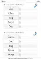 Vorschau - Arbeitsblätter - Lies-Schreib-Mal-Heft (Silben - Wörter) - Seite 3
