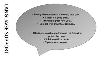 Vorschau - Arbeitsblätter - summary writing - partner feedback/peer correction - Seite 2
