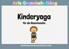 Vorschau - Arbeitsblätter - Minibuch Kinderyoga - Deckblatt