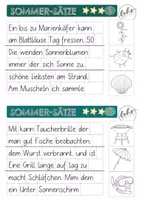 Vorschau - Arbeitsblätter - Sommersätze - Schüttelsätze zum Kleben - Seite 3