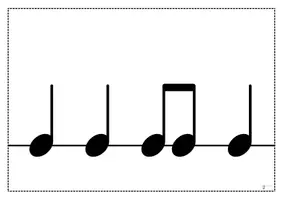 Vorschau - Arbeitsblätter - Notenwerte / Rhythmus Taktkarten - Stufe 1 - Seite 3