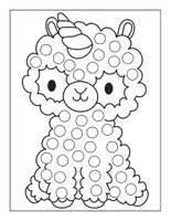Vorschau - Mal- und Bastelvorlagen - Dot Marker Einhorn/Einhörner (auch für Fingerfarben geeignet) - Seite 3