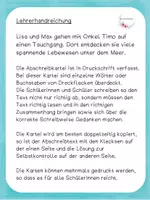 Vorschau - Aufgabenkarten - Abschreibkartei Kleckskartei Unter dem Meer - Seite 1