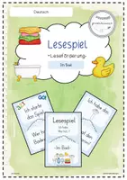 Vorschau - Spiele - Lesespiel - Im Bad - Ich habe...wer hat...? Klasse 2/3 - Deckblatt