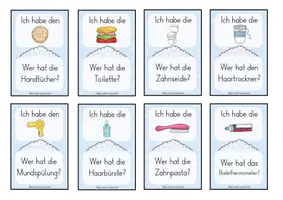 Vorschau - Spiele - Lesespiel - Im Bad - Ich habe...wer hat...? Klasse 2/3 - Seite 2