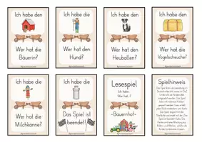 Vorschau - Spiele - Lesespiel Bauernhof - Ich habe...wer hat...? Klasse 2/3 - Seite 3