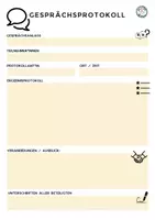 Vorschau - Anderer Materialtyp - Classroom Management: Gesprächsprotokollbogen blanko - Seite 3
