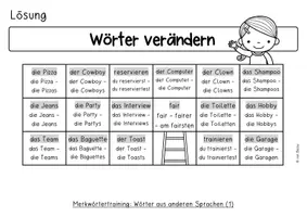 Vorschau - Arbeitsblätter - Merkwörtertraining (Fremdwörter) - Seite 2