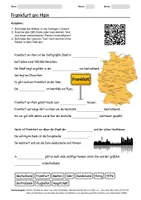 Vorschau - Arbeitsblätter - Arbeitsblatt zum Thema "Frankfurt am Main" + Onlineübung & MP3 + Mindmap + Infografik - Deckblatt