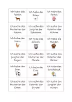 Vorschau - Spiele - Lesespiel Tierfamilien Bauernhoftiere (Haustiere) - Seite 2