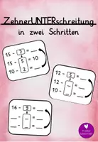 Vorschau - Arbeitsblätter - Zehnerunterschreitung - Zehnerstopp im ZR 20 - Deckblatt