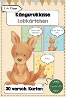 Vorschau - Anderer Materialtyp - Känguruklasse 30 Lobkärtchen - Deckblatt
