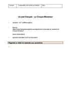 Vorschau - Arbeitsblätter - CO Comprendre une recette: le croque-monsieur - Deckblatt