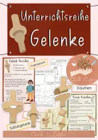 Vorschau - Unterrichtsreihen - Gelenke Unterrichtsreihe - Tafelmaterial, Arbeitsblätter, Versuche, Bildkarten - Deckblatt