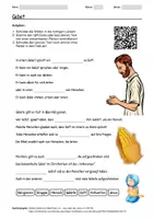 Vorschau - Arbeitsblätter - Arbeitsblatt zum Thema "Gebet" + Onlineübung & MP3 + Mindmap + Infografik - Deckblatt