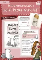 Vorschau - Arbeitsblätter - Die Kazoo-Werkstatt // Kazoo selber bauen und anwenden - Deckblatt
