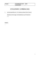 Vorschau - Arbeitsblätter - A toi 1 Unité 4 Leseverstehen - Deckblatt