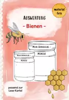 Vorschau - Arbeitsblätter - FREEBIE: Mein Honigglas-Moment (Bienen - Lesekartei) - Deckblatt