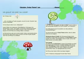 Vorschau - Arbeitsblätter - Fahrplan Freies Thema Wald Propelpupils - Seite 1