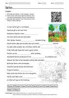 Vorschau - Arbeitsblätter - Arbeitsblatt zum Thema "Garten" + Onlineübung & MP3 + Mindmap + Infografik - Deckblatt