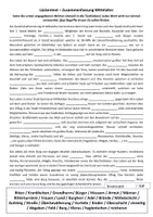 Vorschau - Arbeitsblätter - Lückentext - Zusammenfassung Mittelalter - Deckblatt