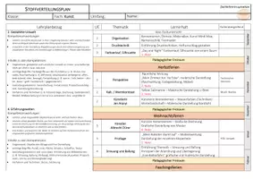 Vorschau - Arbeitsblätter - Stoffverteilungsplan Lehrplan PLUS, Kunst 5 - Seite 1