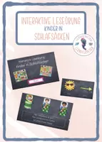 Vorschau - Interaktives Material - Interaktive Leseübung: Kinder in Schlafsäcken - Deckblatt