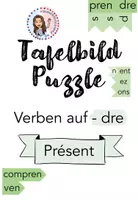Vorschau - Arbeitsblätter - Tafelbild Französisch Grammatik - Deckblatt